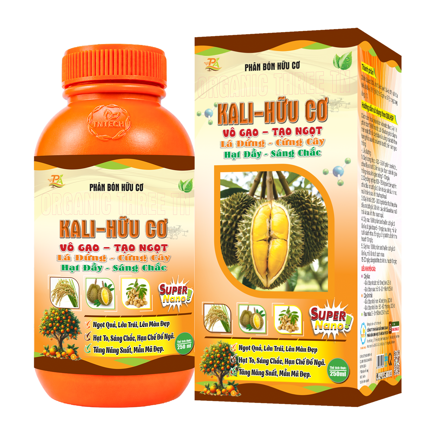 KALI HỮU CƠ_VÔ GẠO – TẠO NGỌT