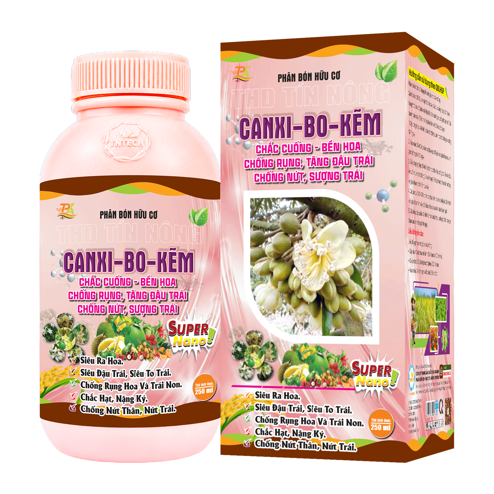 CANXI - BO - KẼM _ SIÊU GIỮ HOA - ĐẬU TRÁI